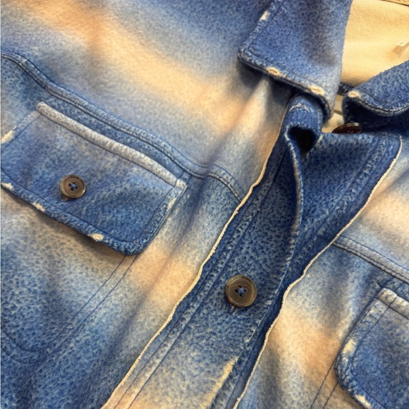 FREE PEOPLE Beige and Blue Jacket-wear alone or as a layer! Super soft & stylish - Picture 8 of 10